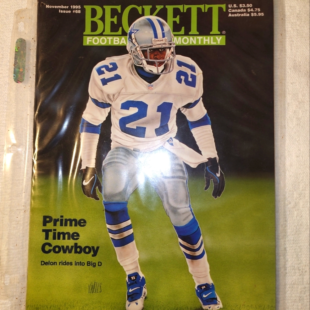NFL Beckett  Cover Deion Sanders